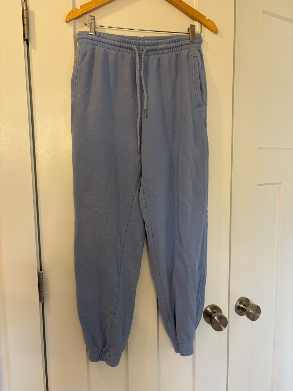 Women’s Light Blue Drawstring Jogger Pants